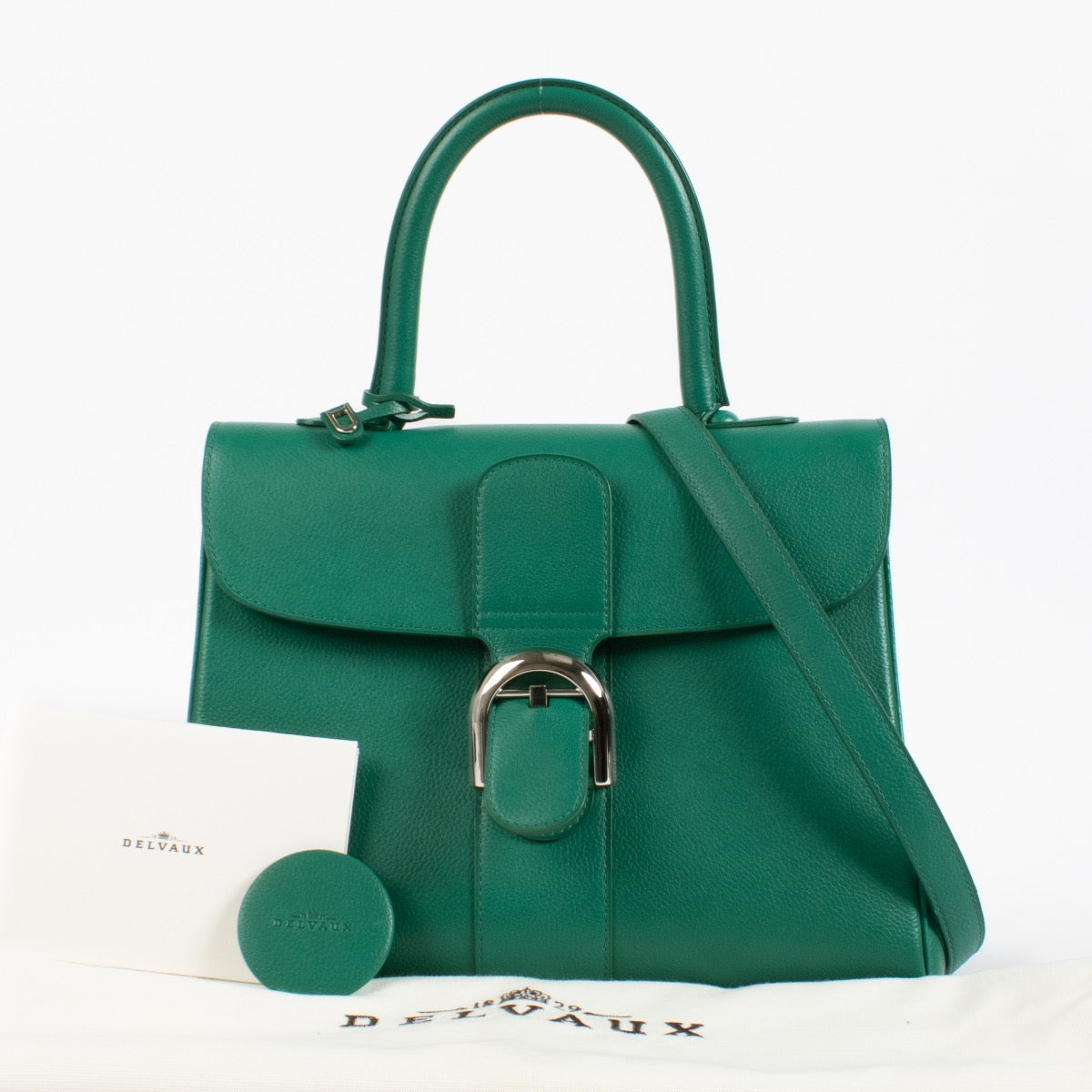 Delvaux Emeraude Green Brillant MM Jumping Bag aan de beste prijs bij Labellov