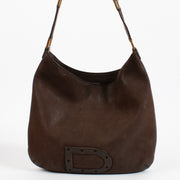 shop 100% authentic second hand Delvaux Brown Nubuck Louise Bag on Labellov.com