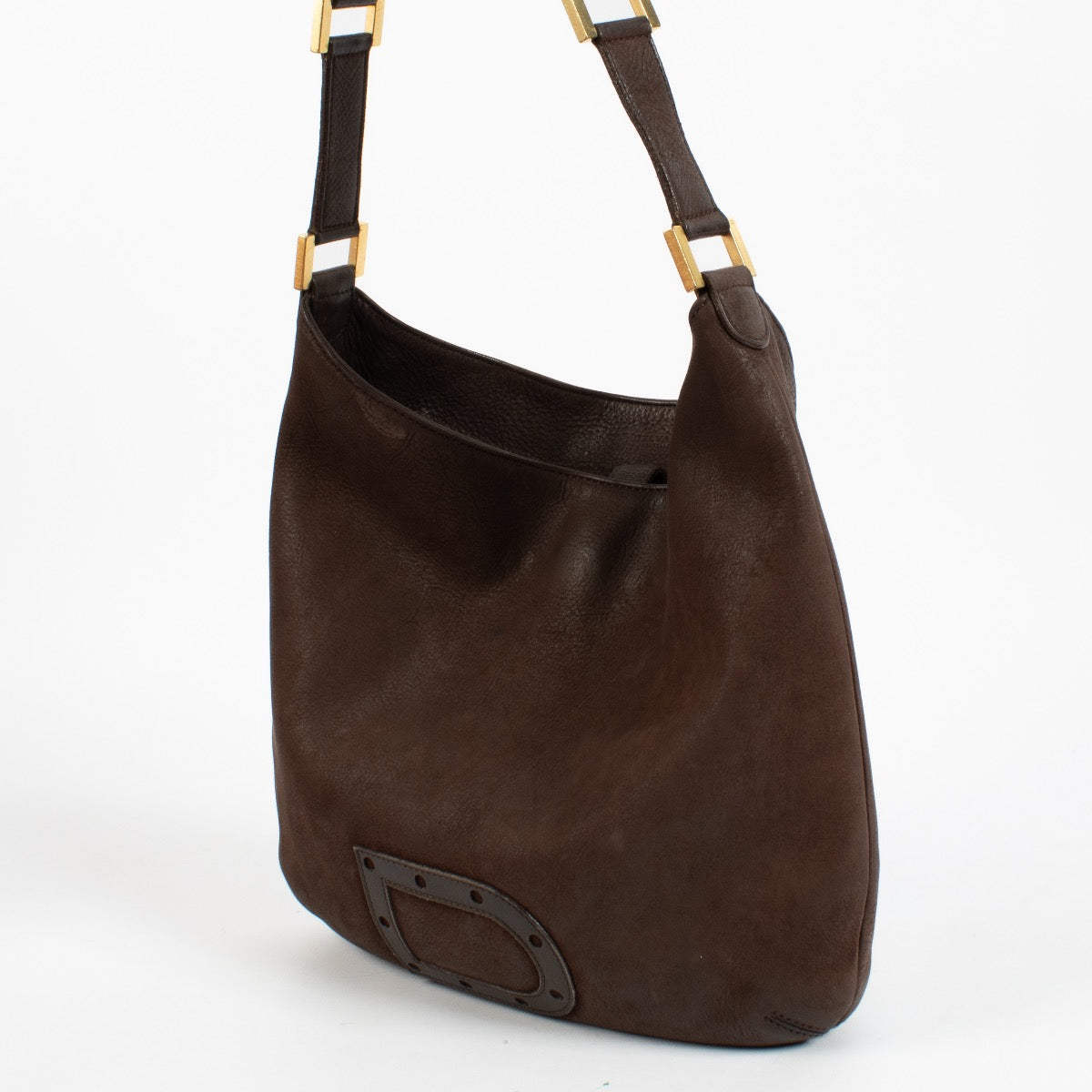 shop 100% authentic second hand Delvaux Brown Nubuck Louise Bag on Labellov.com