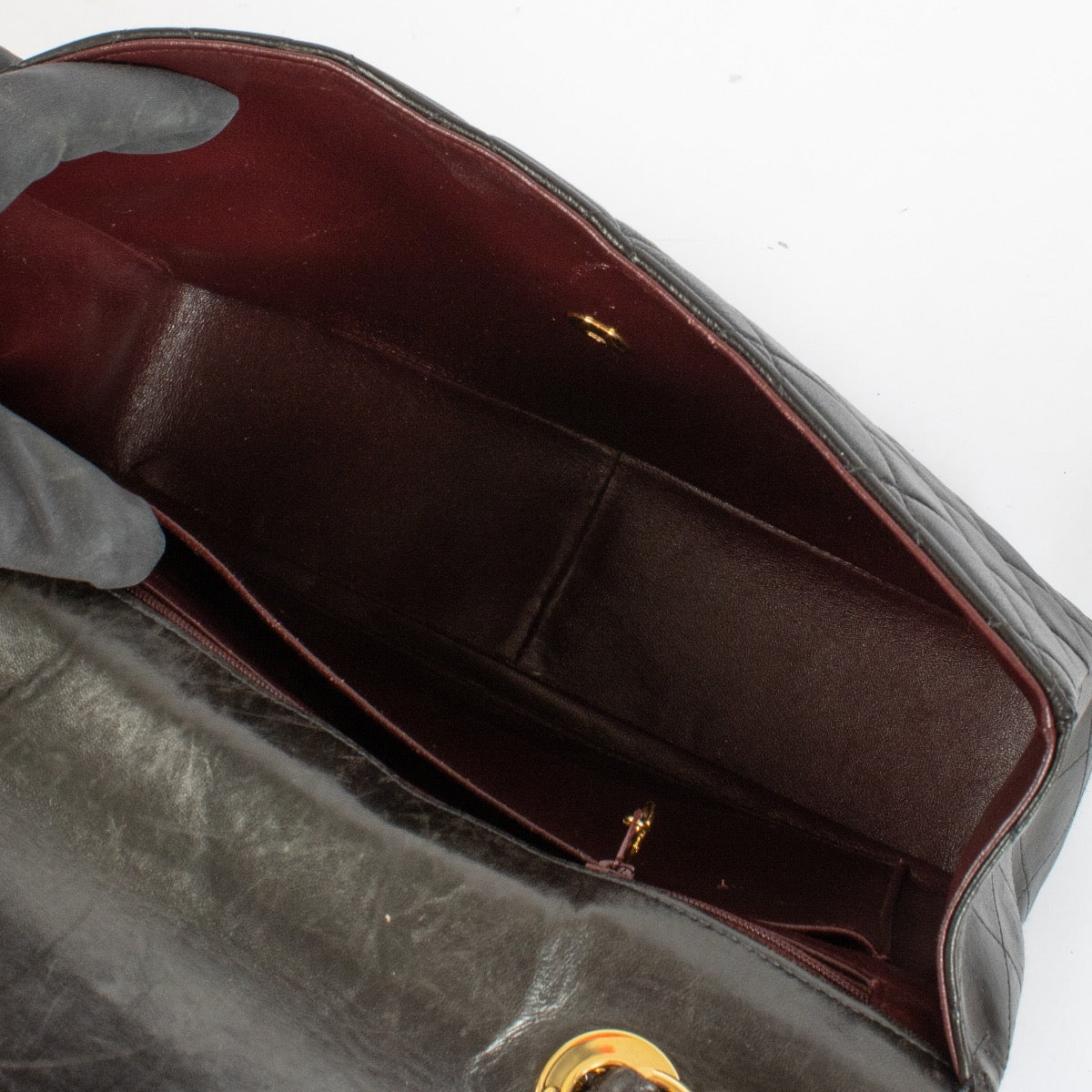 Buy 100% authentic second hand Chanel Black Lambskin Classic Flap Bag on Labellov.com