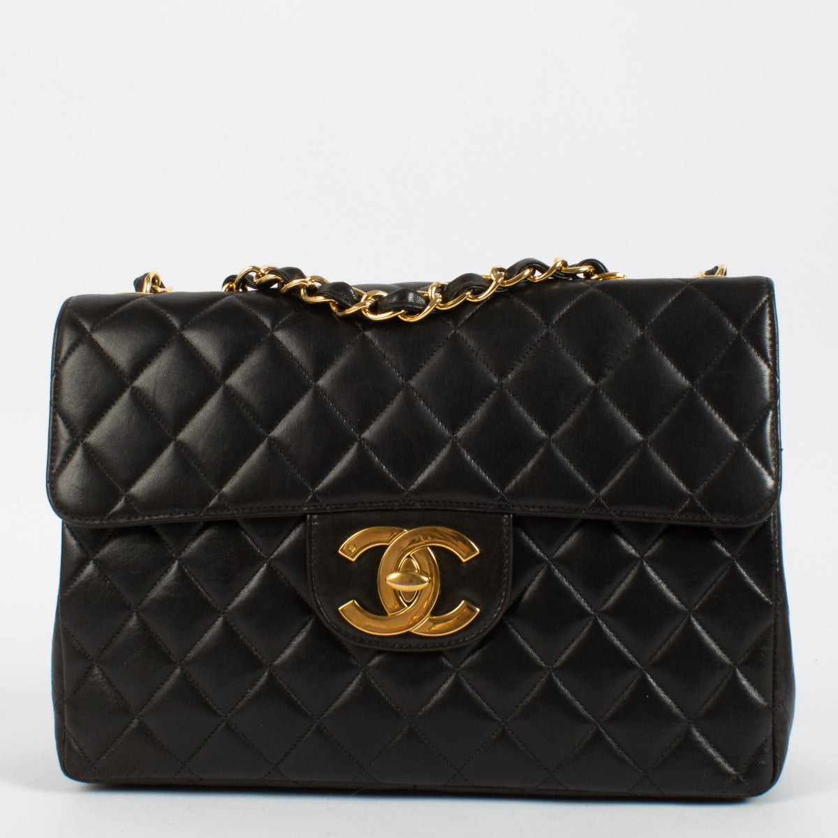 Buy 100% authentic second hand Chanel Black Lambskin Classic Flap Bag on Labellov.com