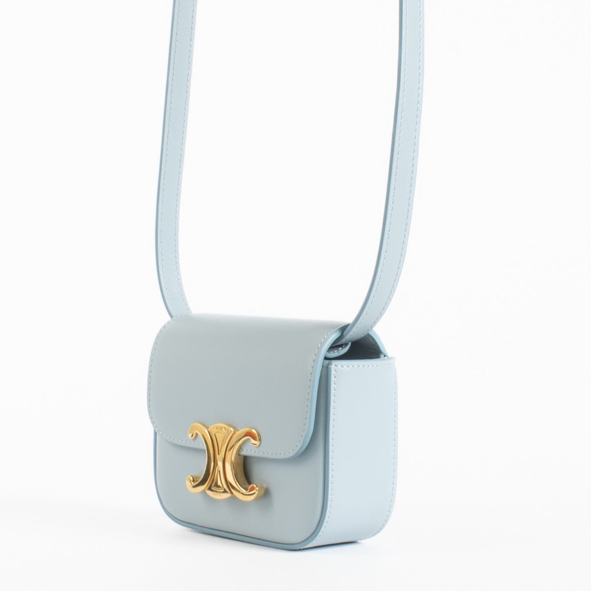 Authentic pre-loved Celine Moon Shiny Calfskin Mini Claude Bag on Labellov.com