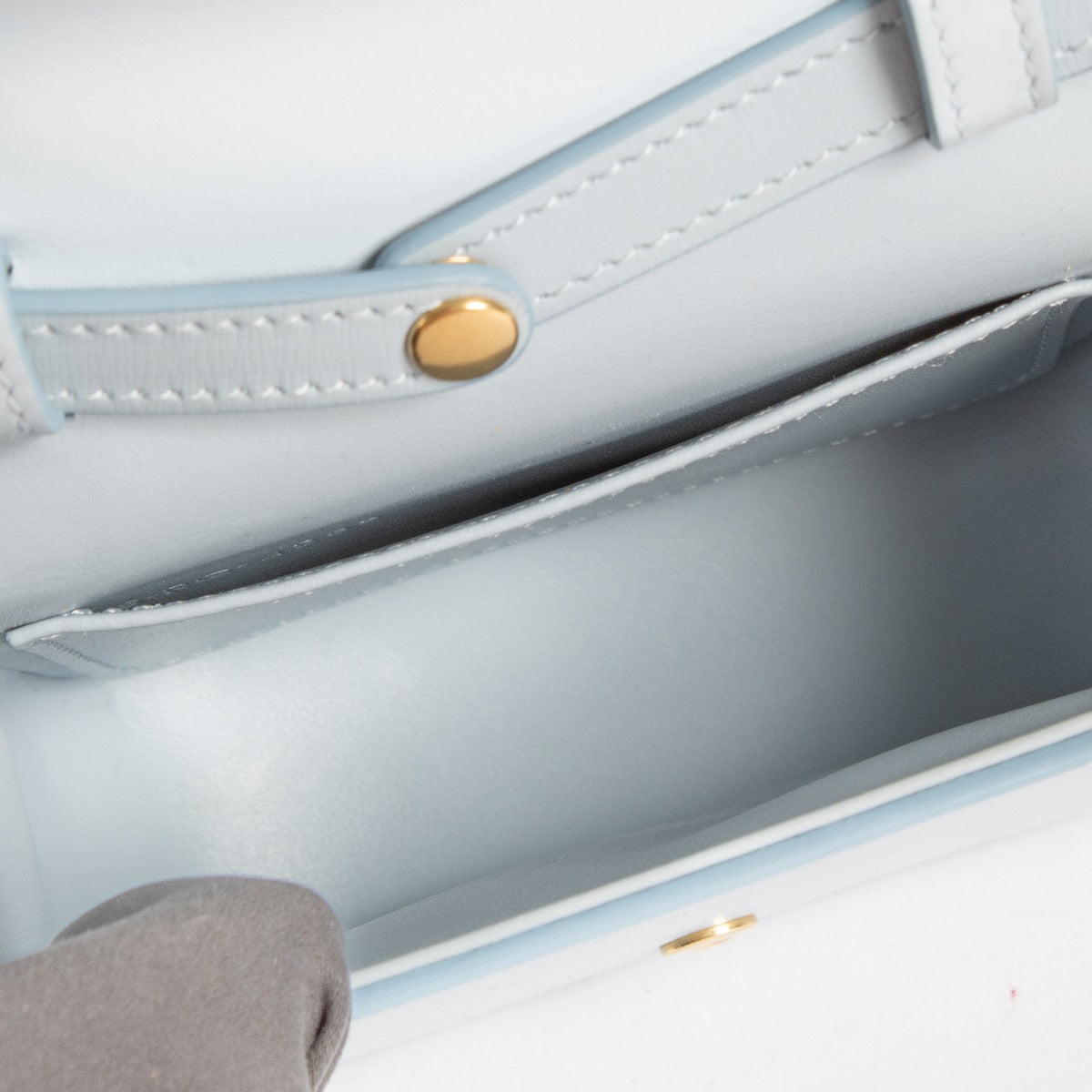 Authentic pre-loved Celine Moon Shiny Calfskin Mini Claude Bag on Labellov.com