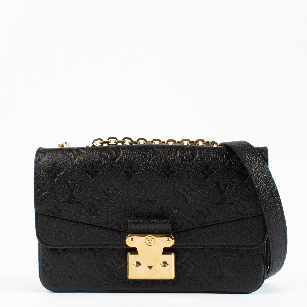 shop authentic designer Louis Vuitton Black Monogram Empreinte Marceau NM on www.labellov.com