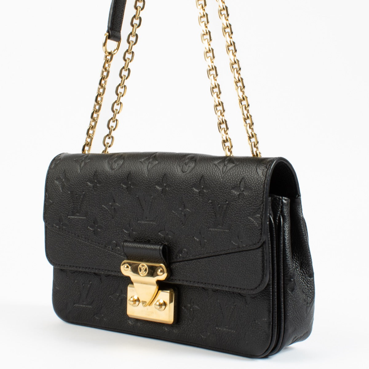 shop authentic designer Louis Vuitton Black Monogram Empreinte Marceau NM on www.labellov.com