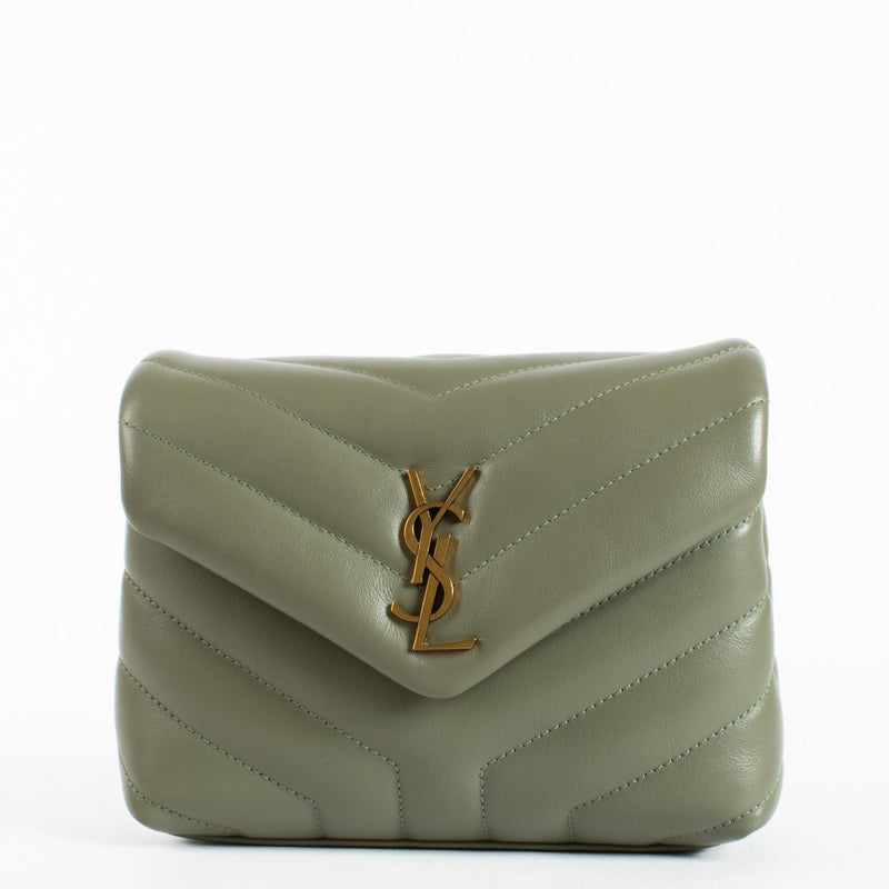 Authentic preloved Saint Laurent Khaki Toy Loulou Bag on Labellov.com