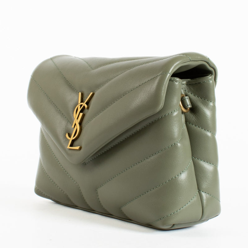Authentic preloved Saint Laurent Khaki Toy Loulou Bag on Labellov.com