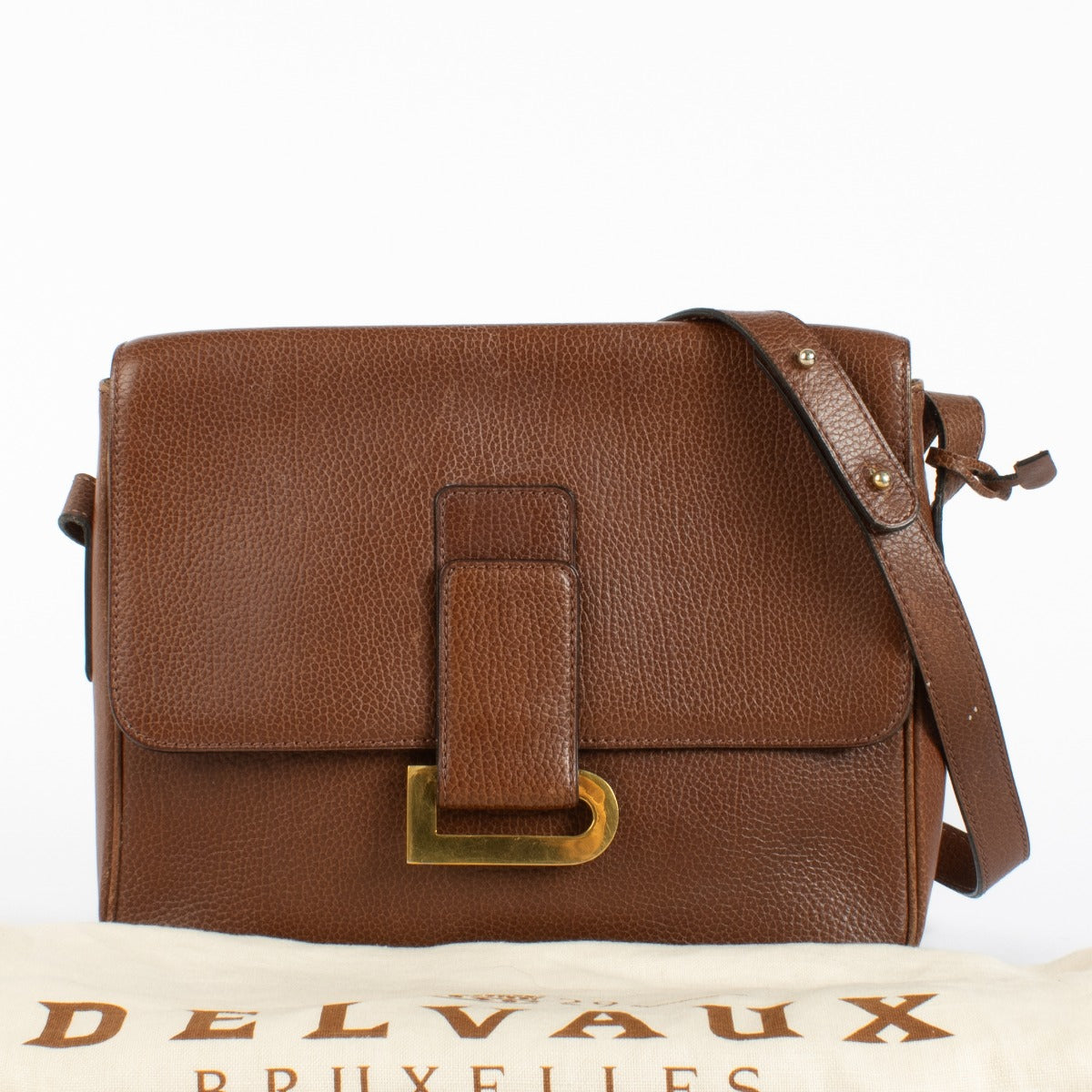 Authentic pre-loved Delvaux Cognac Poirier Bag on Labellov.com
