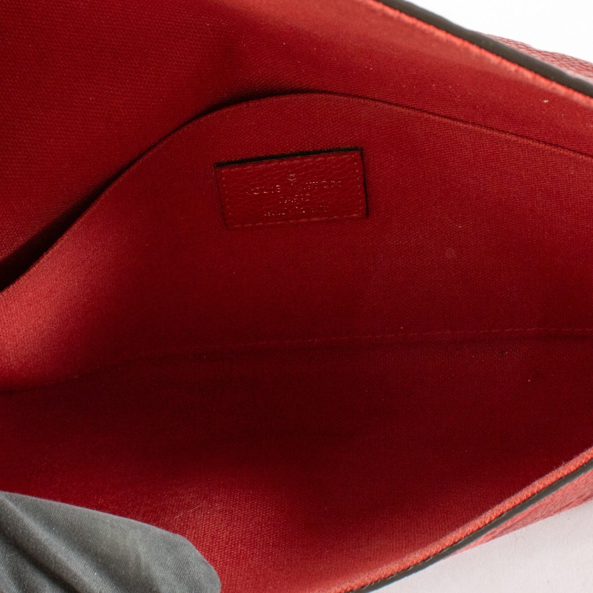 Louis Vuitton Red Monogram Empreinte Pochette Felicie