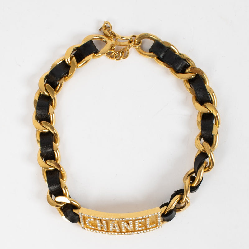 shop 100% authentic second hand Chanel 1995 Rhinestone Embellished Choker on Labellov.com
