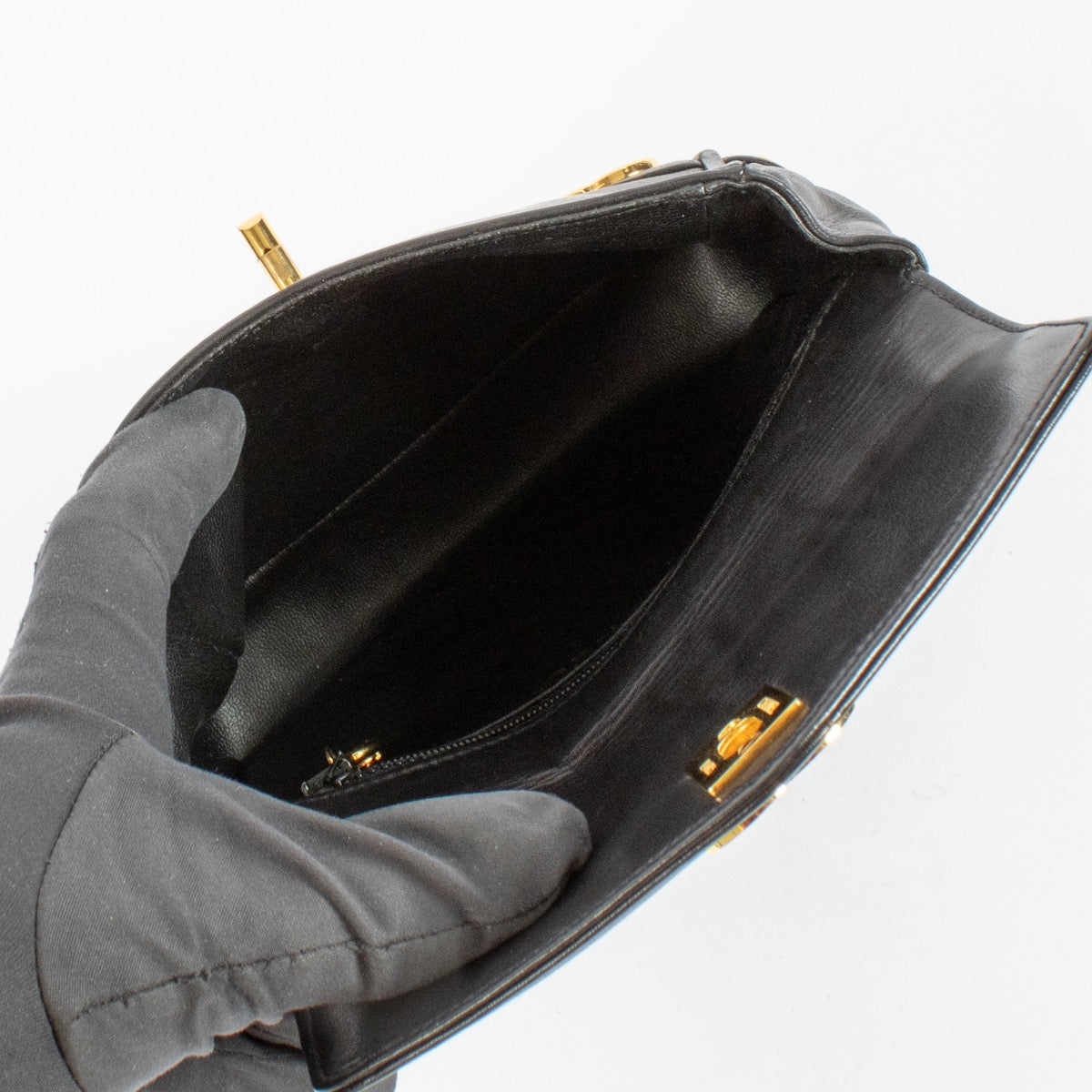 shop 100% authentic second hand Chanel Black Leather CC Belt Bag on Labellov.com