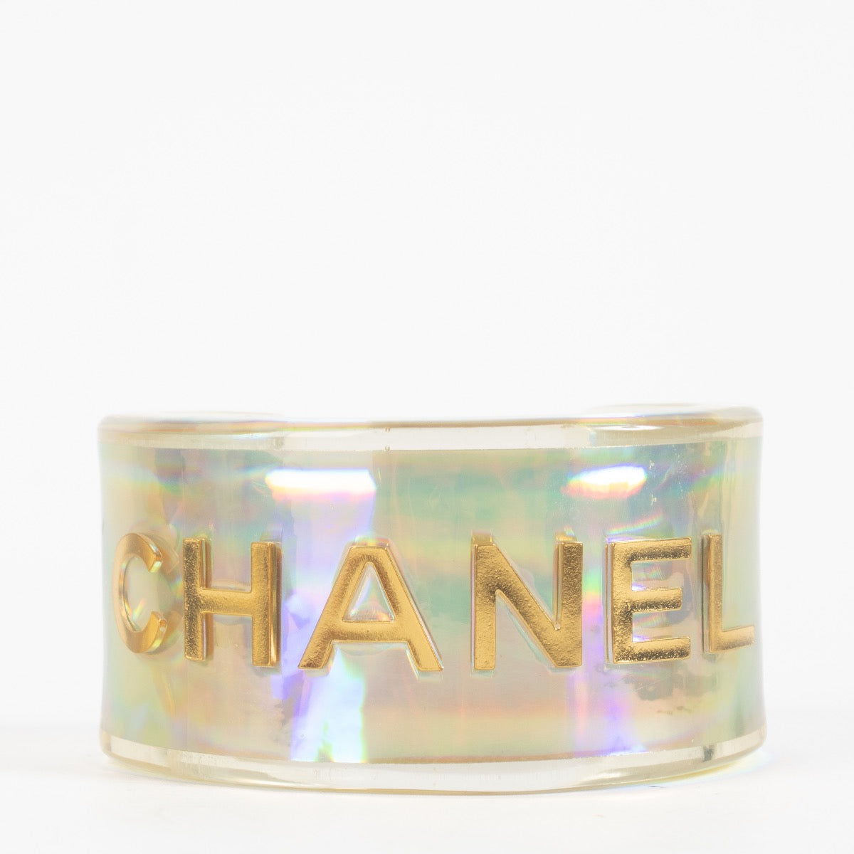 shop 100% authentic second hand Chanel Iridescent Cuff Bracelet on Labellov.com