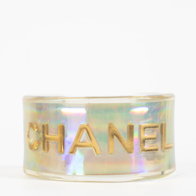 shop 100% authentic second hand Chanel Iridescent Cuff Bracelet on Labellov.com