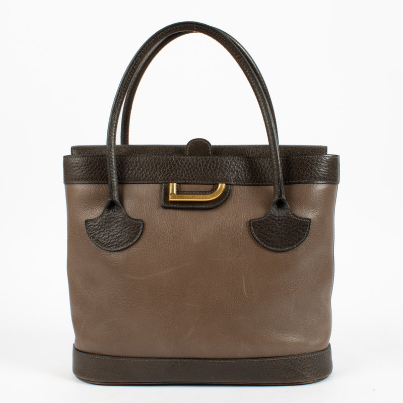 shop 100% authentic second hand Delvaux Bi-color Vintage Handbag on Labellov.com