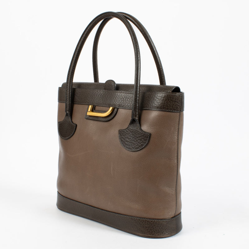 shop 100% authentic second hand Delvaux Bi-color Vintage Handbag on Labellov.com