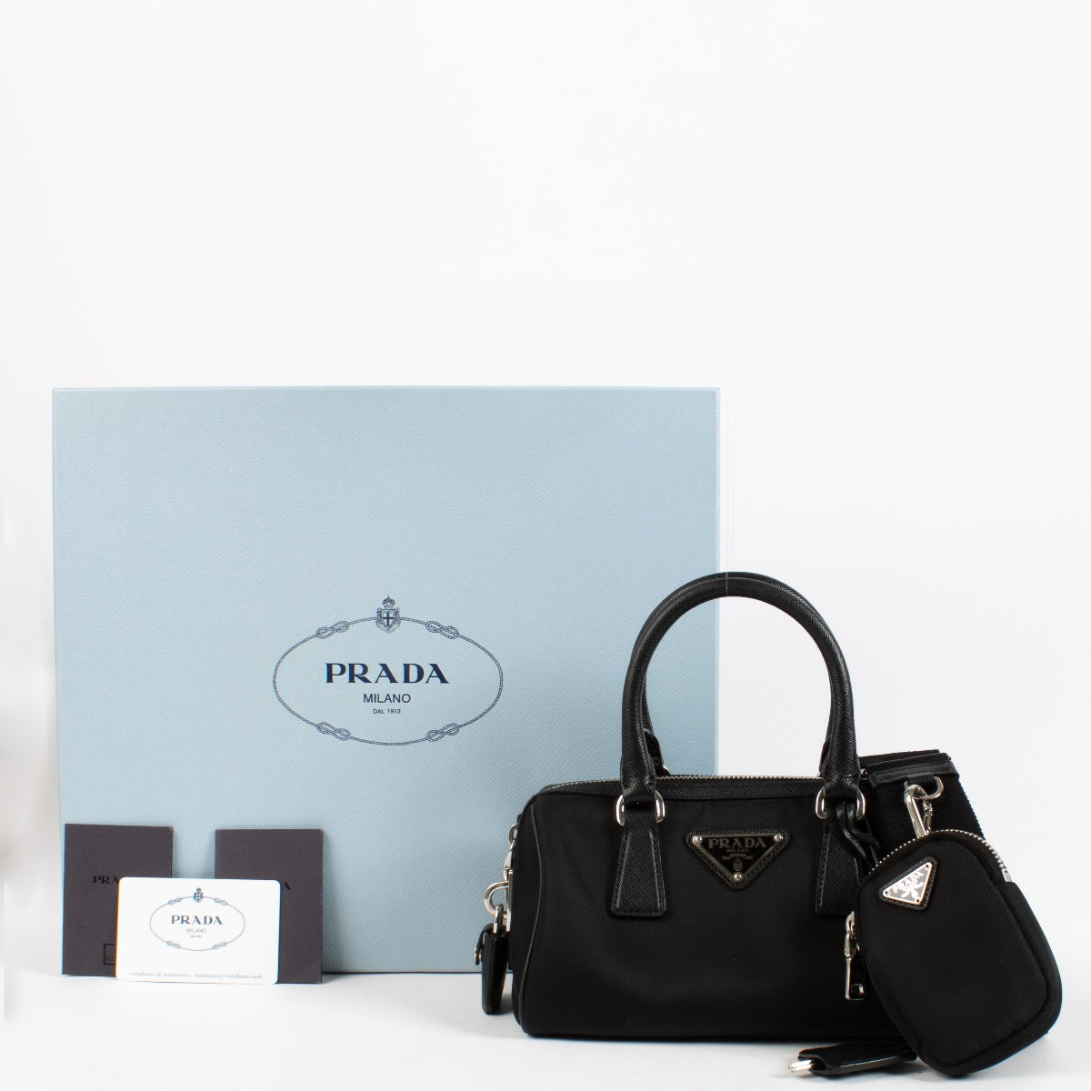 Shop 100% authentic secondhand Prada Black Re-Edition 2005 Nylon Crossbody on Labellov.com