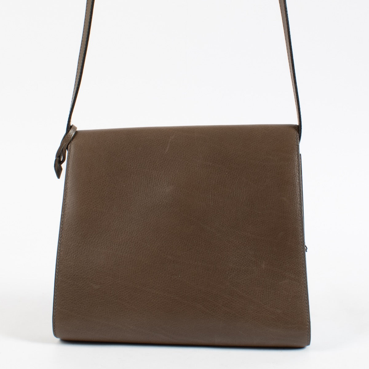 shop 100% authentic second hand Delvaux Taupe Clarion Crossbody Bag on Labellov.com