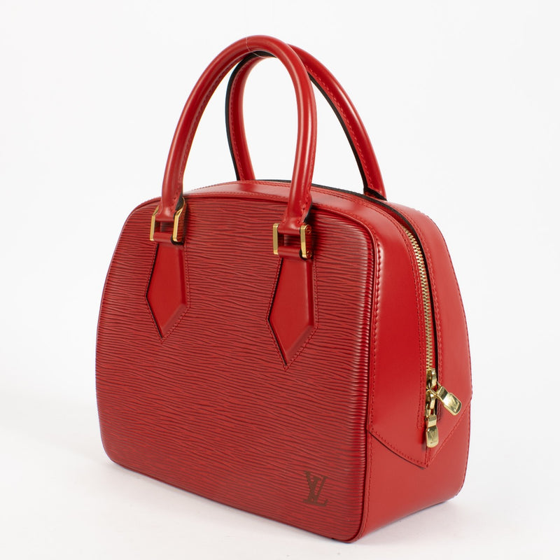 shop 100% authentic second hand Louis Vuitton Red Epi Sablon Bag on Labellov.com