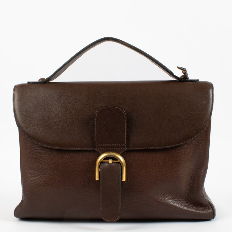 Shop 100% authentic secondhand Delvaux Brown Brillant Briefcase on Labellov.com