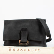 Shop 100% authentic secondhand Delvaux Blue Relais Suede Crossbody on Labellov.com