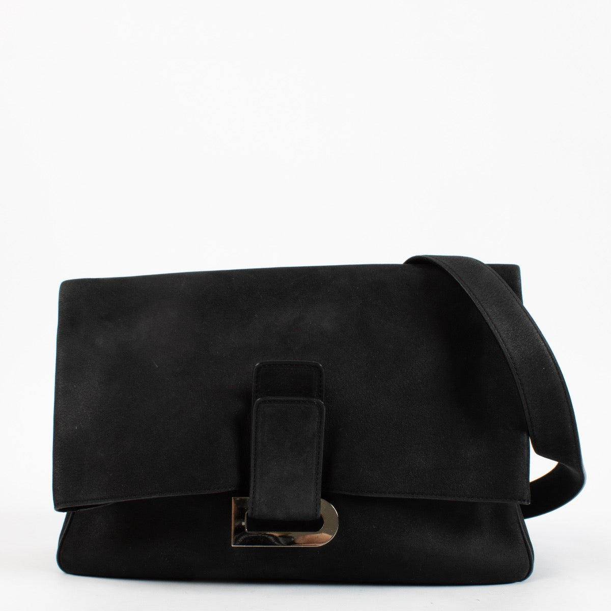 Shop 100% authentic secondhand Delvaux Blue Relais Suede Crossbody on Labellov.com