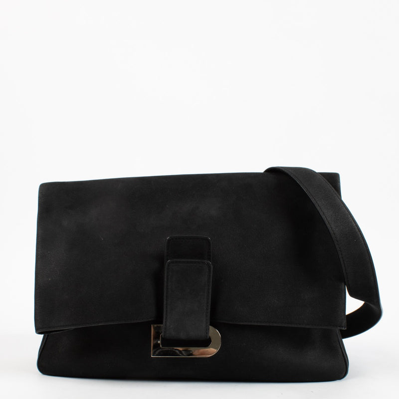 Shop 100% authentic secondhand Delvaux Blue Relais Suede Crossbody on Labellov.com