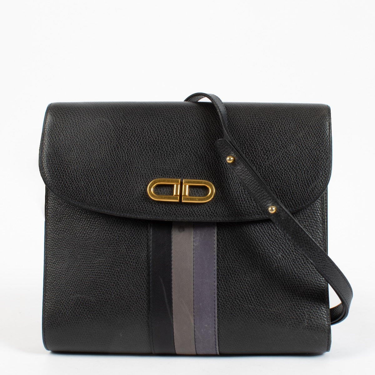 Shop 100% authentic secondhand Delvaux Blue Vintage Striped Crossbody on Labellov.com