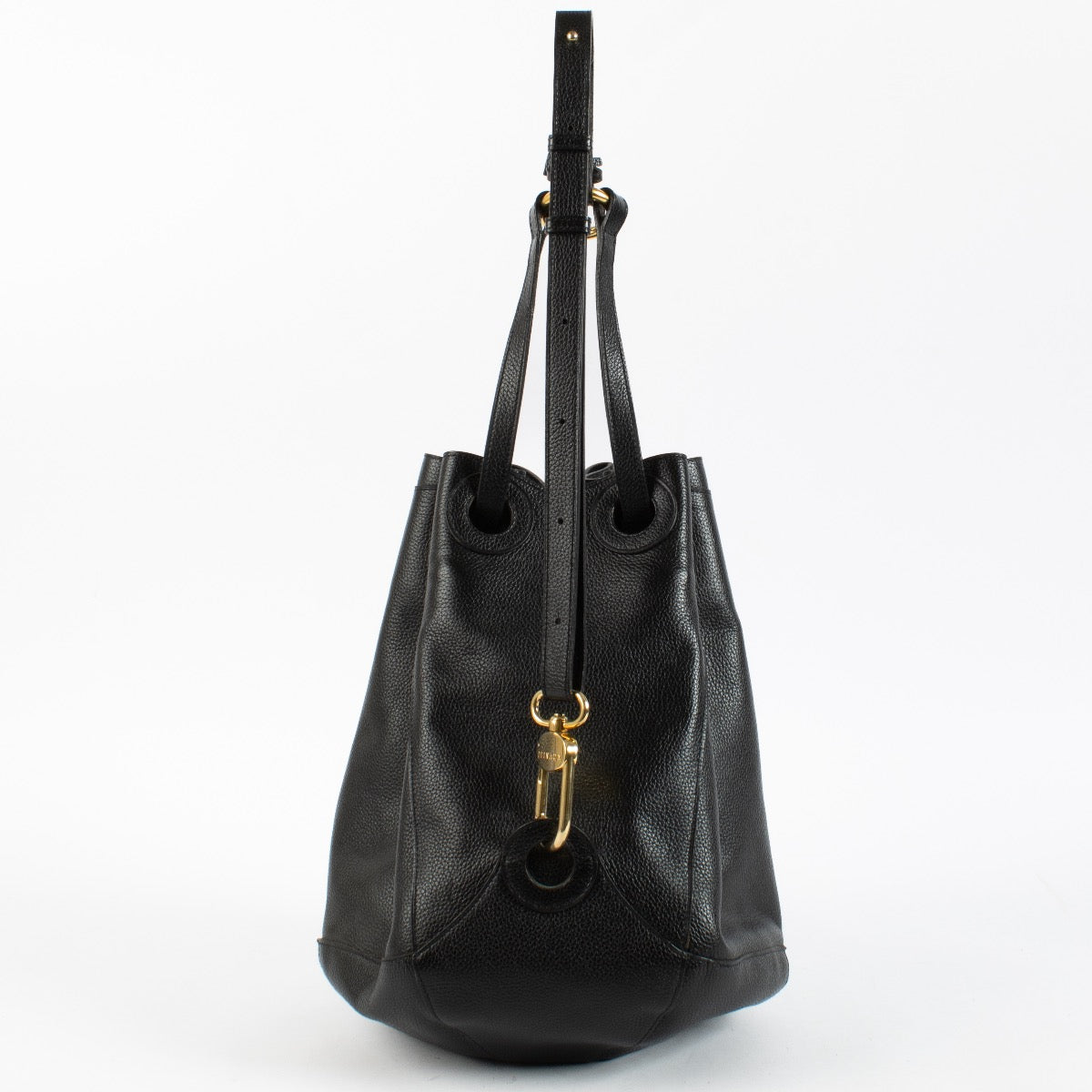 Authentic Preloved Delvaux Black Olivier Bucket Bag on Labellov.com