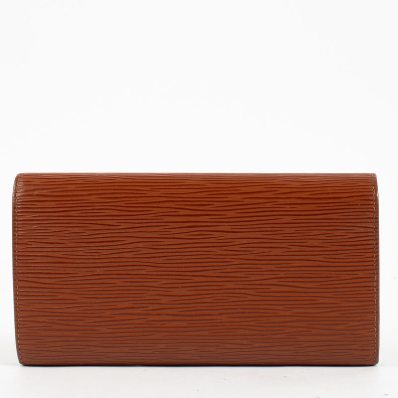 Shop 100% authentic secondhand Louis Vuitton Kenyan Fawn Epi Sarah Wallet on Labellov.com