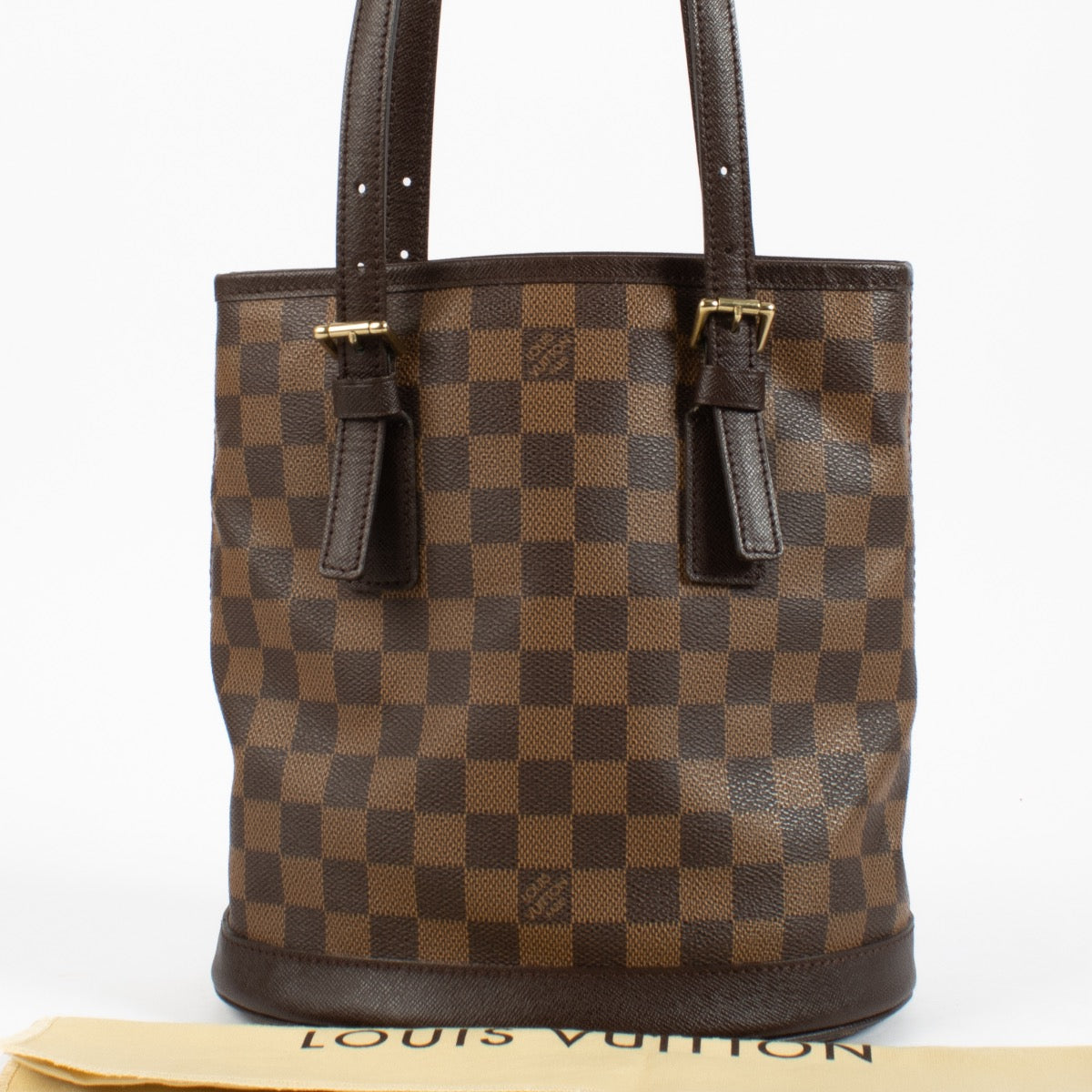 Shop 100% authentic secondhand Louis Vuitton Damier Ebene Marais Bucket Shoulder Bag on Labellov.com