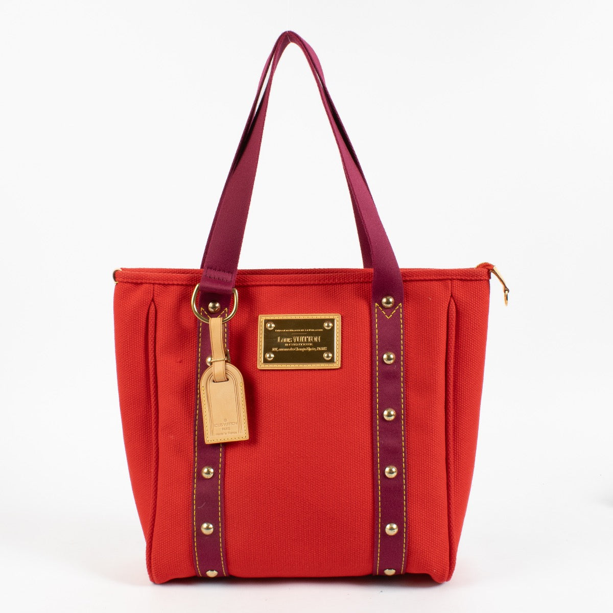 shop 100% authentic second hand Louis Vuitton Red Canvas Antigua MM on Labellov.com