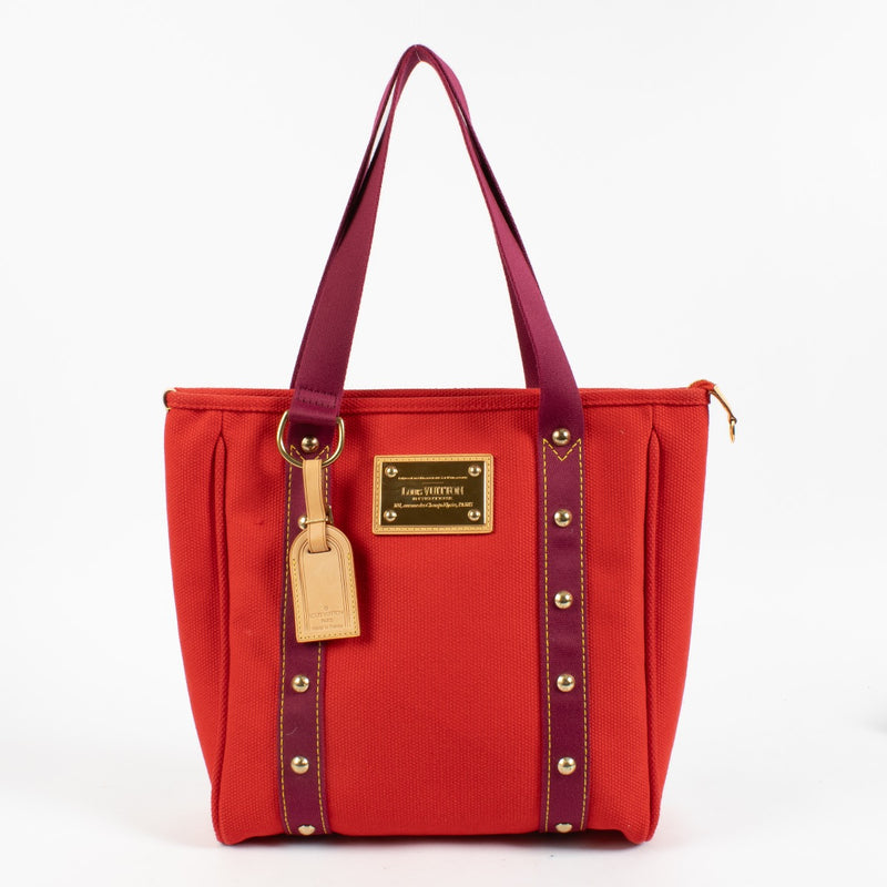 shop 100% authentic second hand Louis Vuitton Red Canvas Antigua MM on Labellov.com