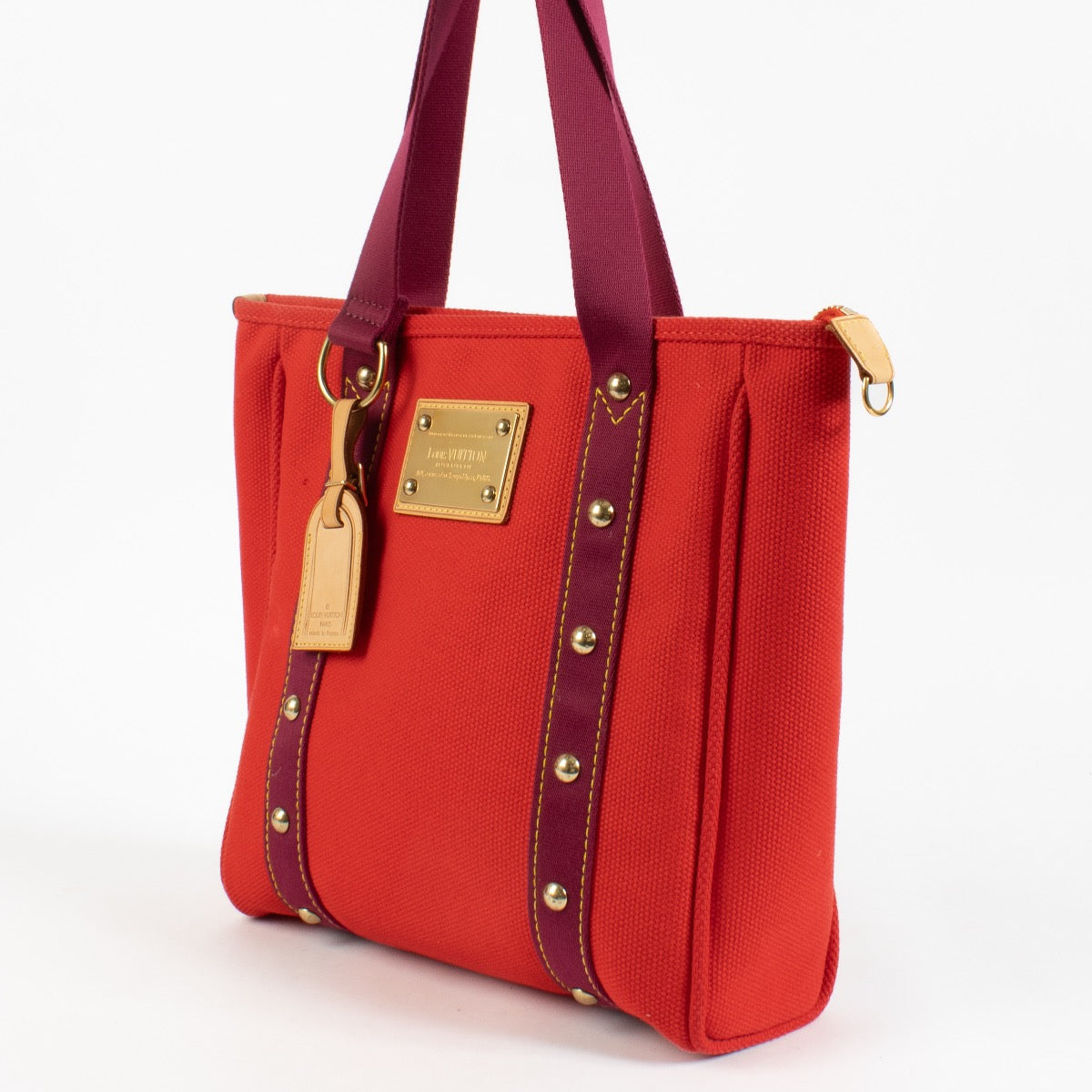 shop 100% authentic second hand Louis Vuitton Red Canvas Antigua MM on Labellov.com