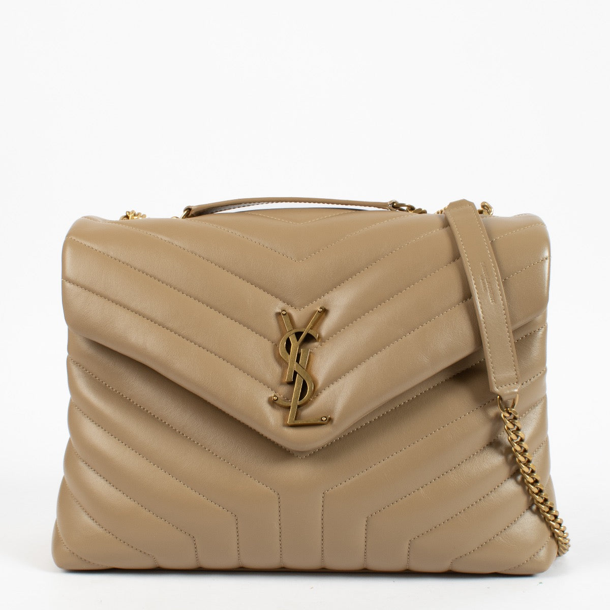 shop 100% authentic second hand Saint Laurent Beige Medium Loulou Bag on Labellov.com