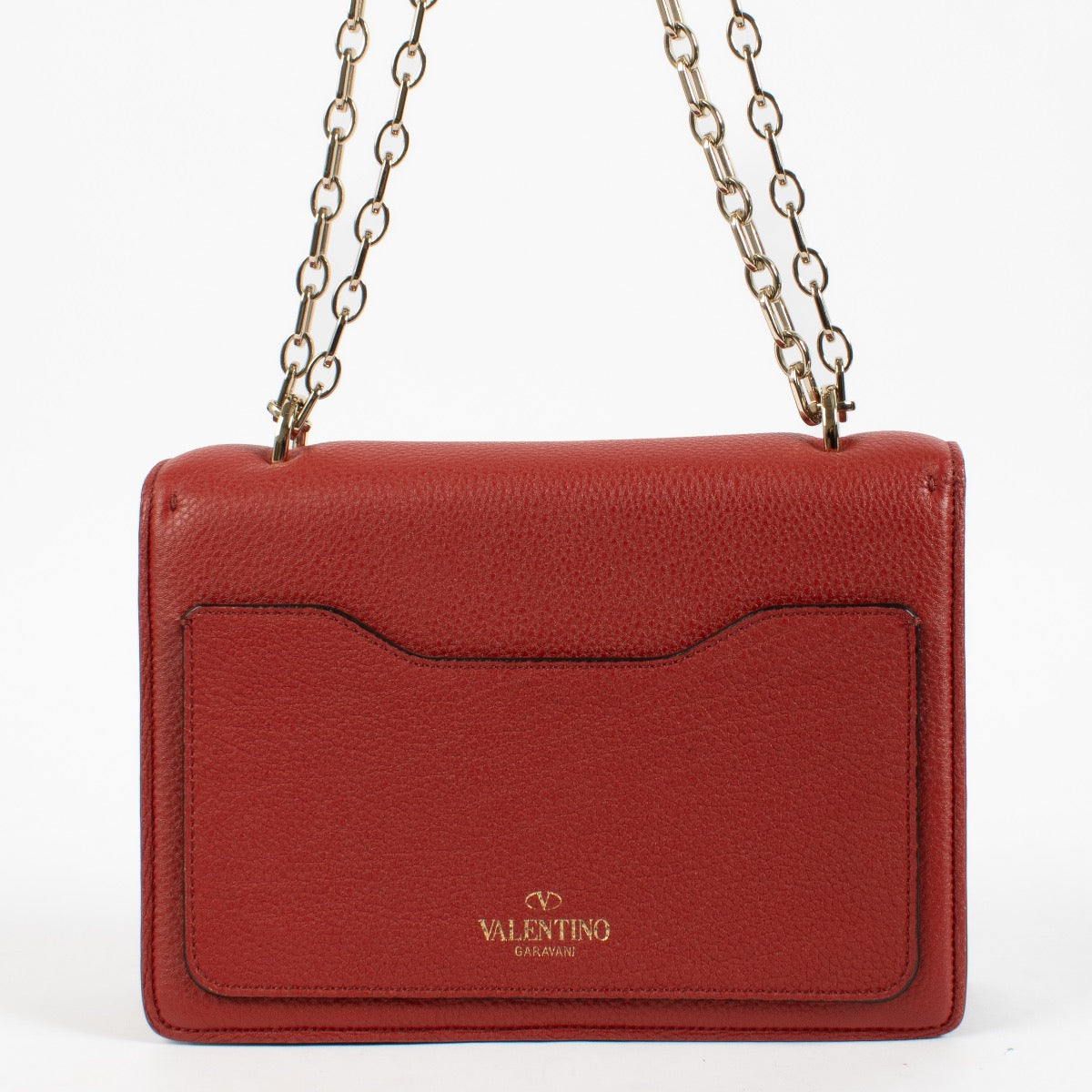 shop 100% authentic second hand Valentino Garavani Red VLTN Uptown Bag on Labellov.com