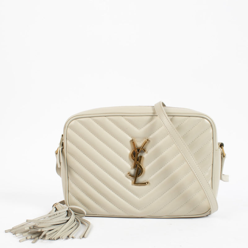 shop 100% authentic second hand Saint Laurent White Lou Camera Bag on Labellov.com