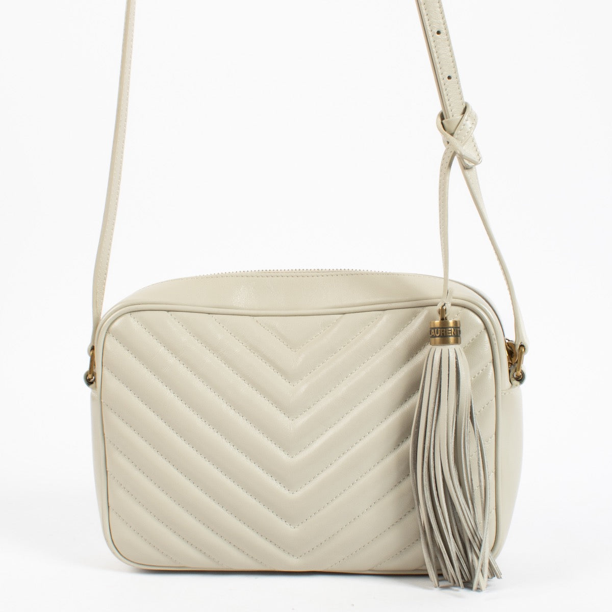 shop 100% authentic second hand Saint Laurent White Lou Camera Bag on Labellov.com