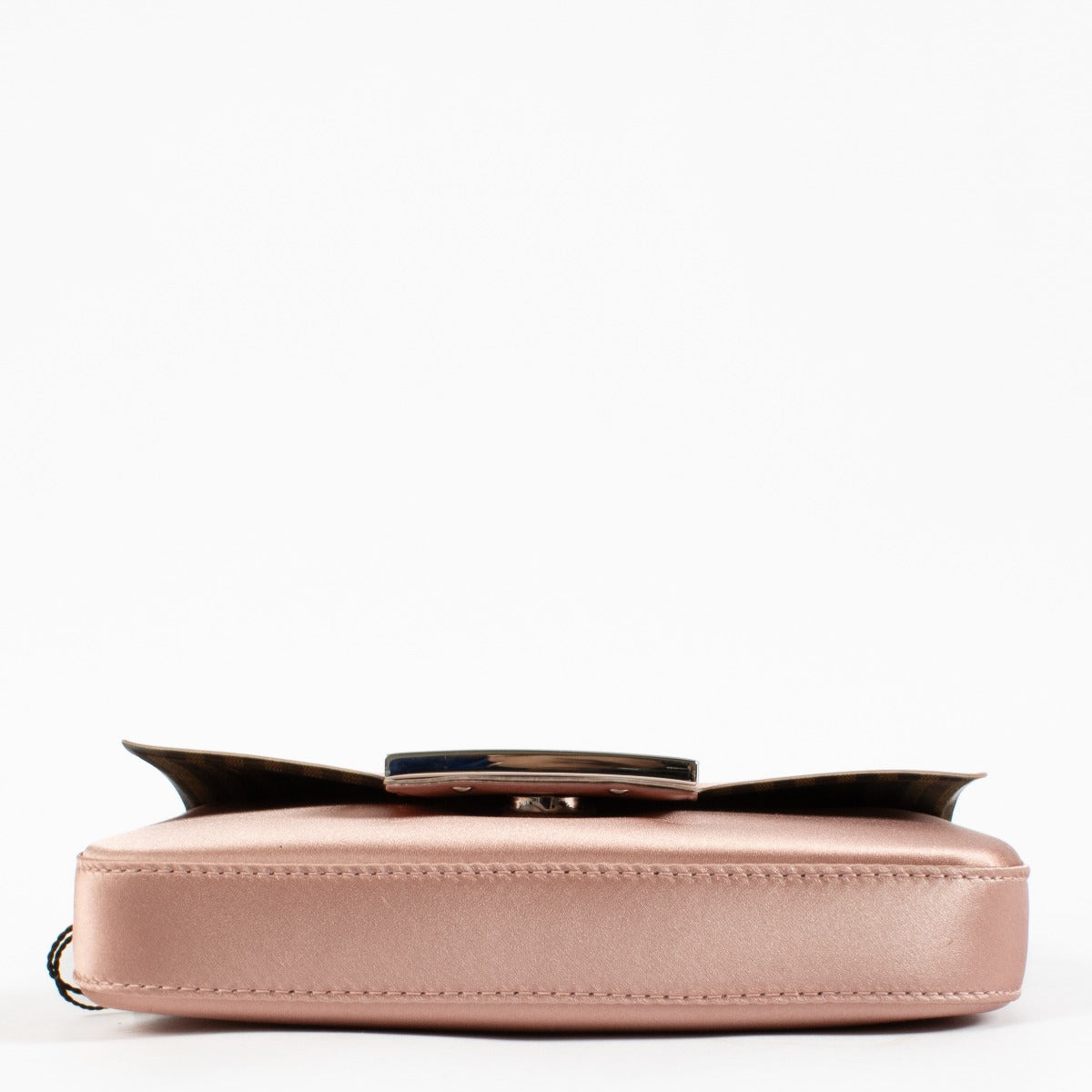 Fendi Pink Satin Baguette Phone Pouch Bag