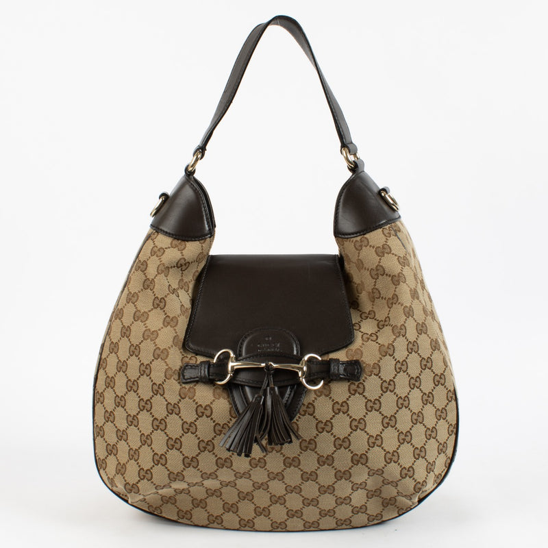 Shop 100% authentic secondhand Gucci GG Canvas Horsebit Hobo Bag on Labellov.com