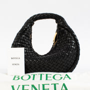 Shop 100% authentic secondhand Bottega Veneta Black Woven Leather Shoulder Bag on Labellov.com