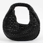 Shop 100% authentic secondhand Bottega Veneta Black Woven Leather Shoulder Bag on Labellov.com