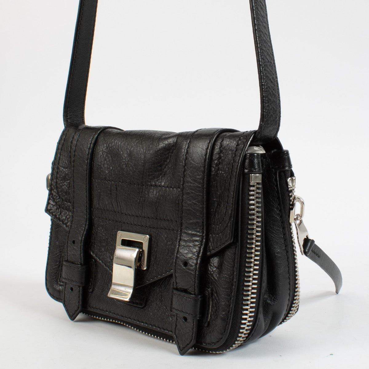 Shop 100% authentic secondhand Proenza Schouler Black Paper Zip PS1 Mini Bag on Labellov.com