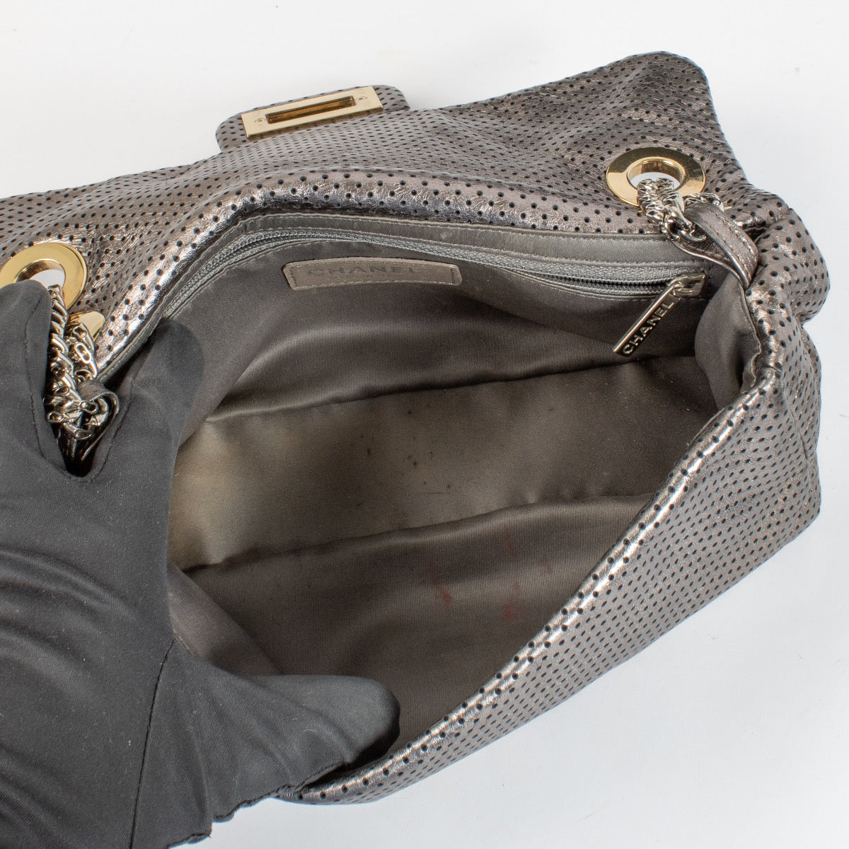 Shop 100% authentic second hand Chanel Metallic 2.55 Flap Bag on Labellov.com