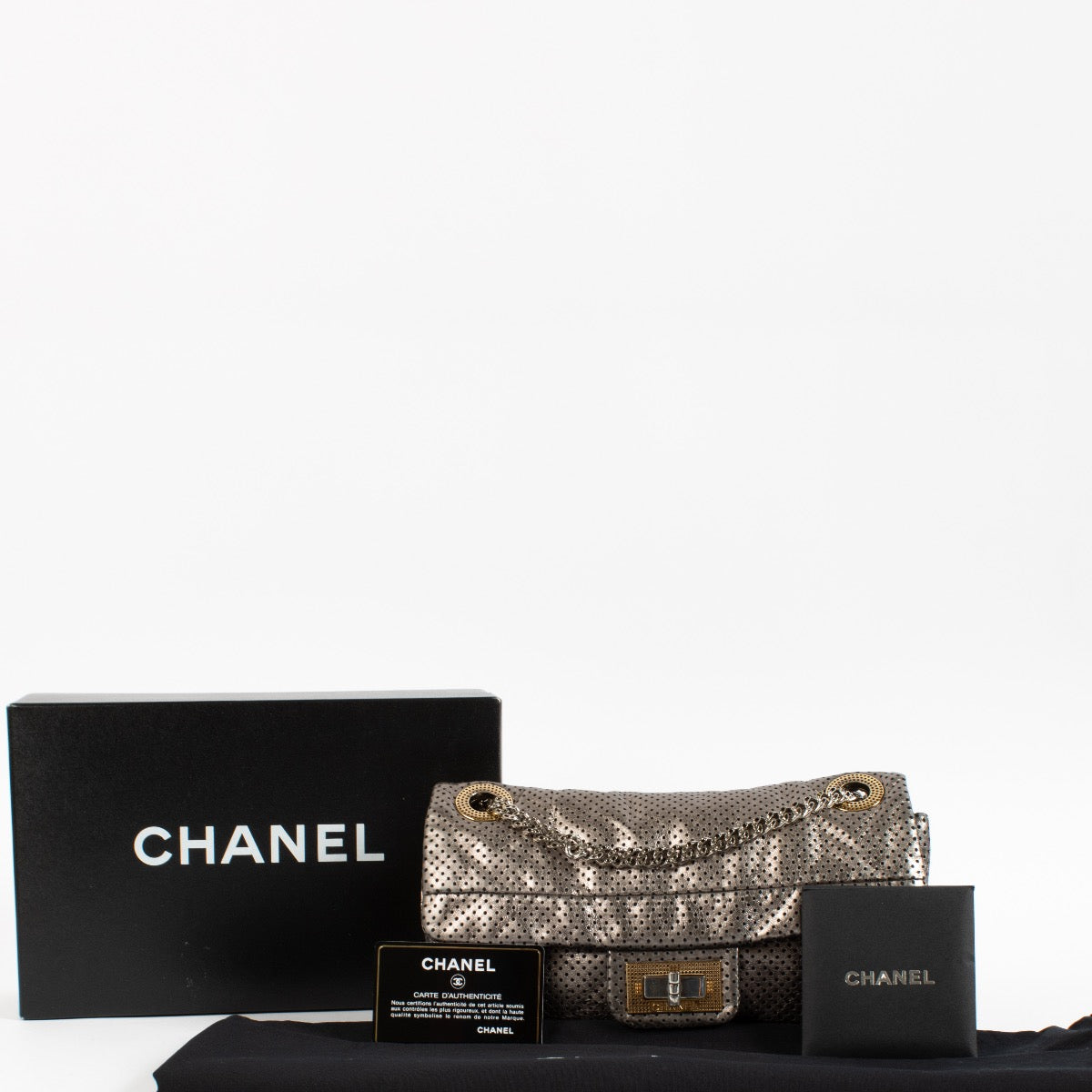 Shop 100% authentic second hand Chanel Metallic 2.55 Flap Bag on Labellov.com