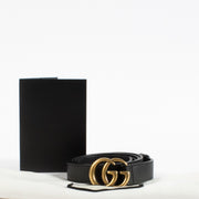 Shop 100% authentic second hand Gucci Black GG Marmont Thin Belt on Labellov.com