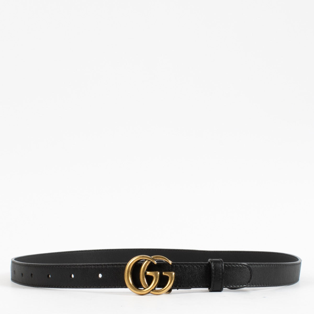 Shop 100% authentic second hand Gucci Black GG Marmont Thin Belt on Labellov.com