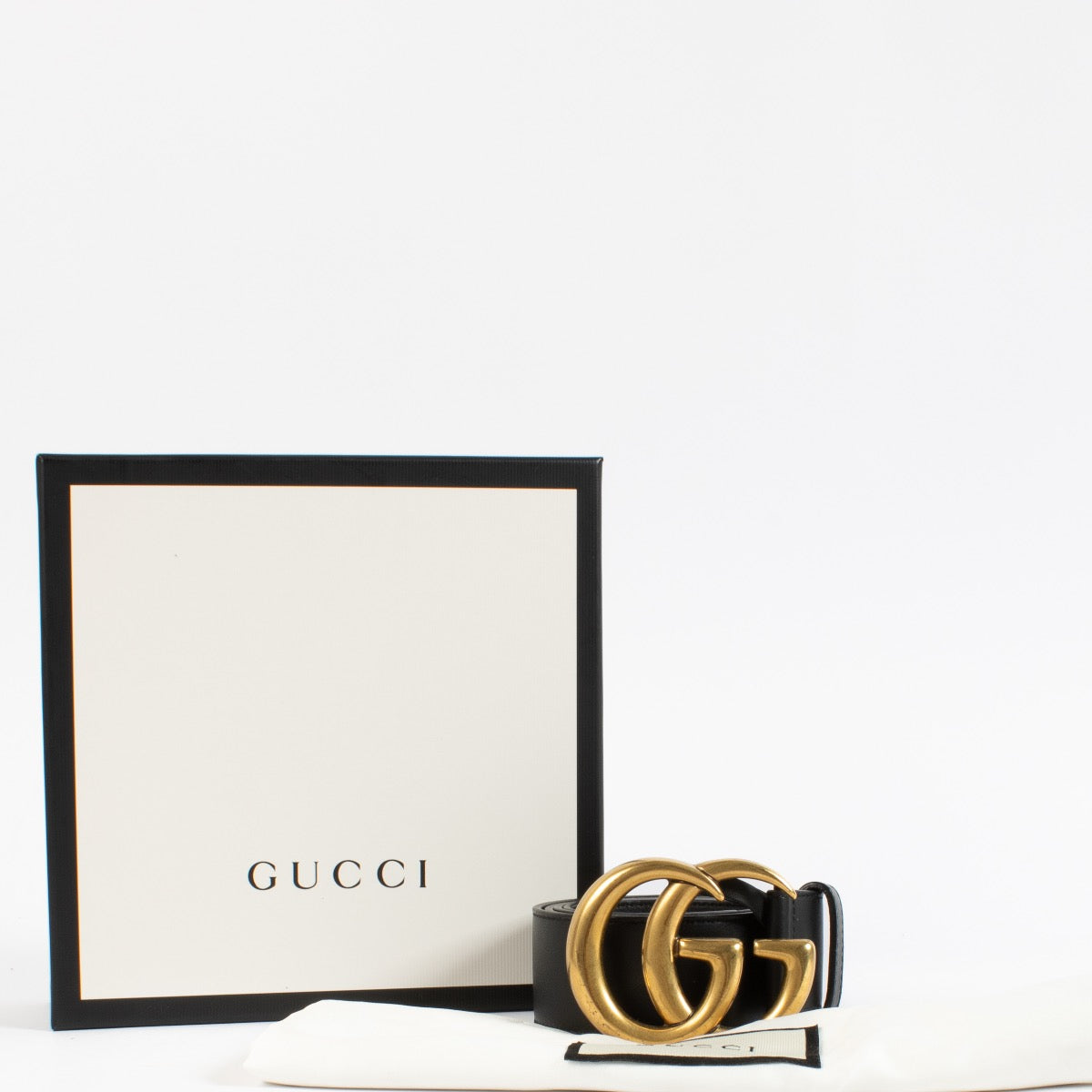 Shop 100% authentic second hand Gucci Black GG Marmont Belt on Labellov.com