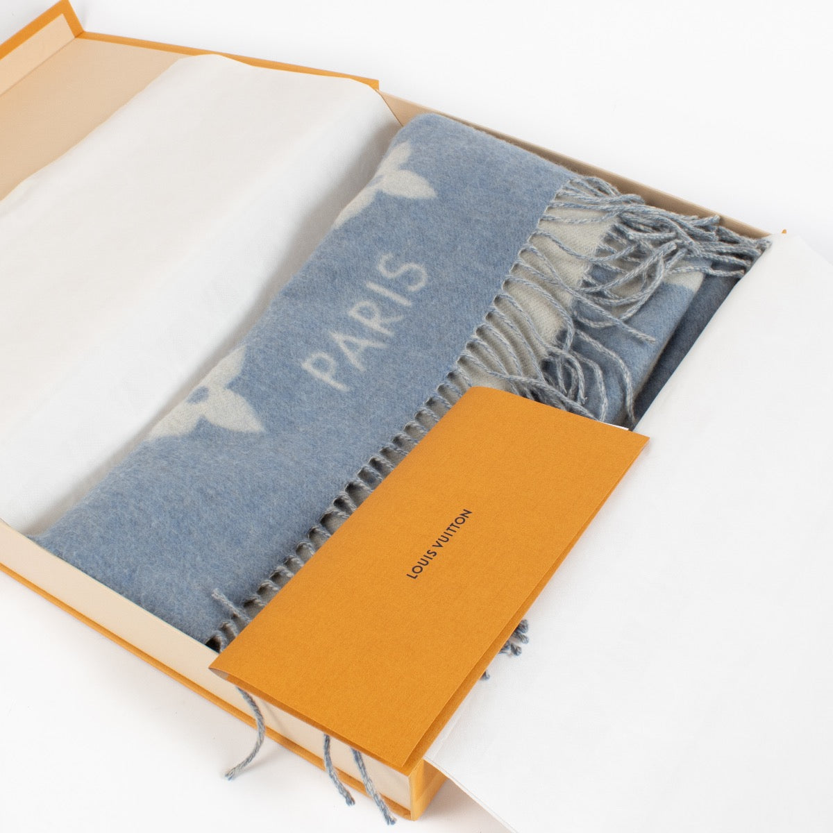 Shop 100% authentic second hand Louis Vuitton Blue Scarf on Labellov.com