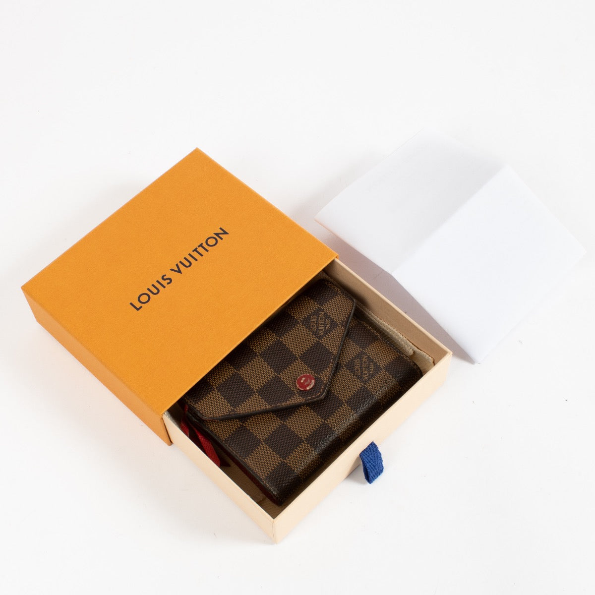 Shop 100% authentic second hand Louis Vuitton Damier Ebene Victorine Wallet on Labellov.com