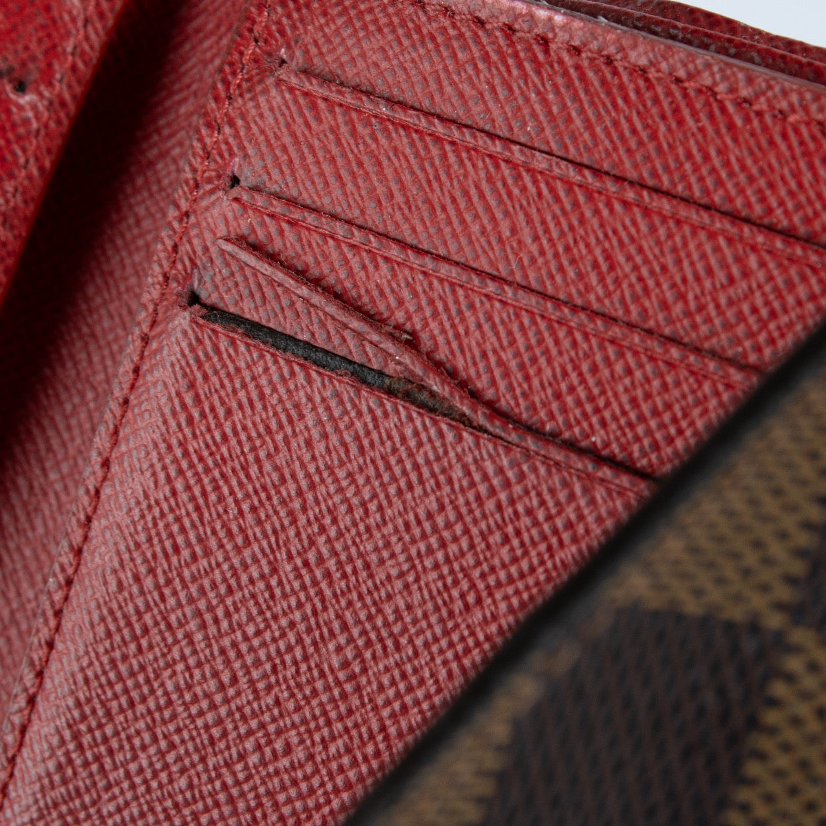 Shop 100% authentic second hand Louis Vuitton Damier Ebene Victorine Wallet on Labellov.com
